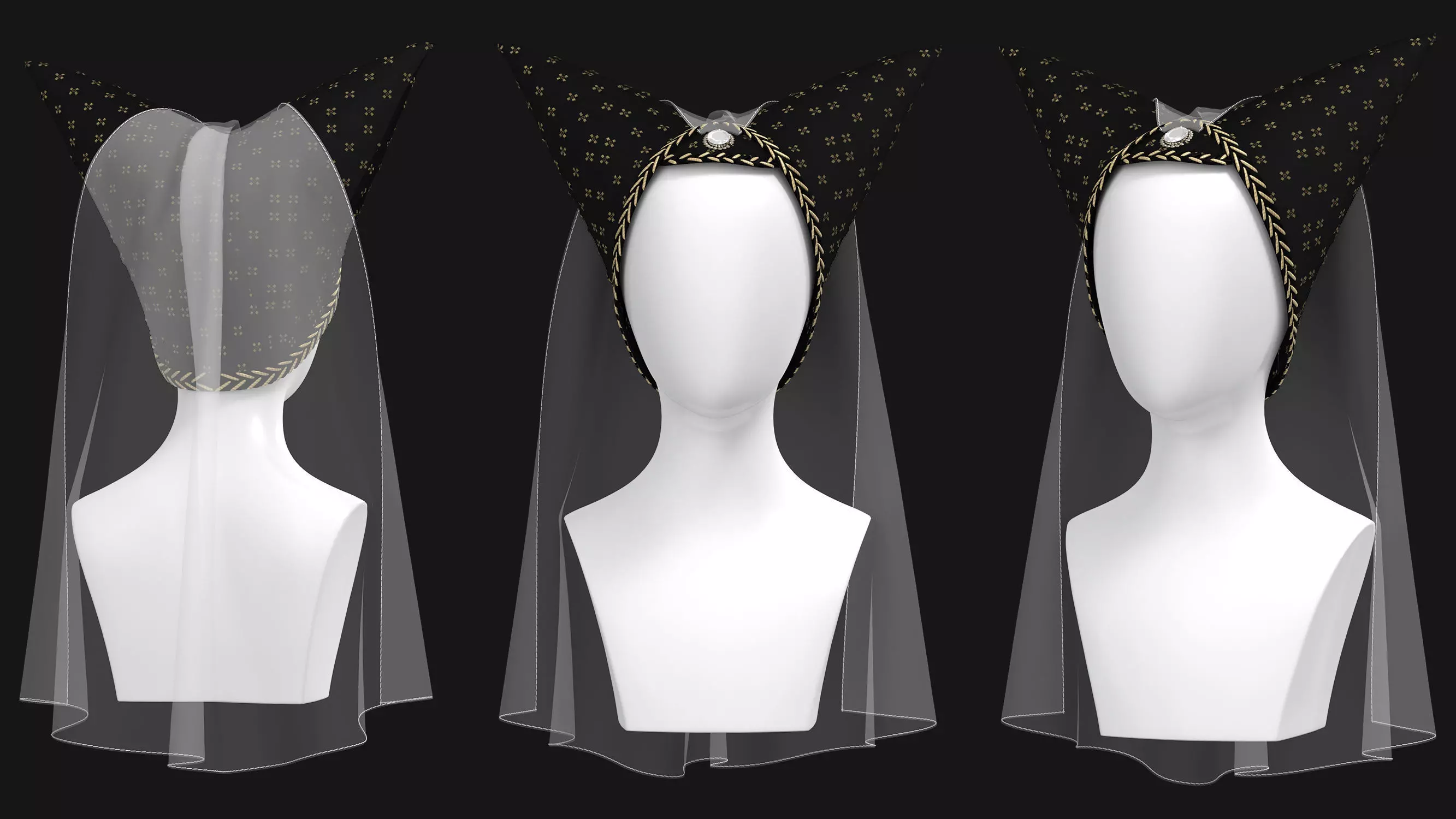 9 Female Headdress-EM 3D model_13