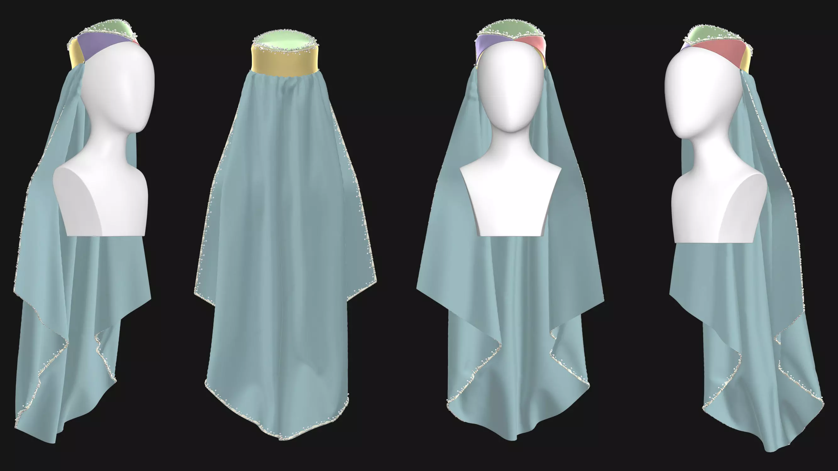 9 Female Headdress-EM 3D model_23