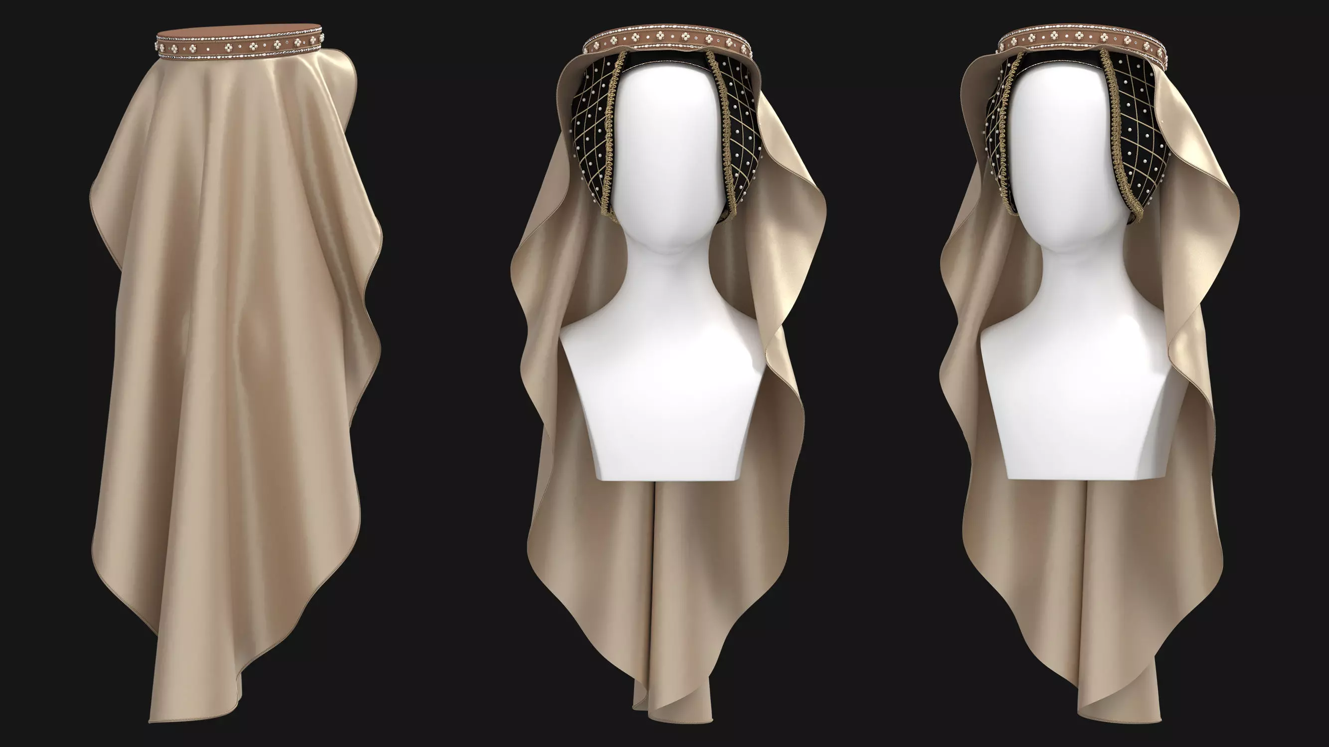 9 Female Headdress-EM 3D model_10