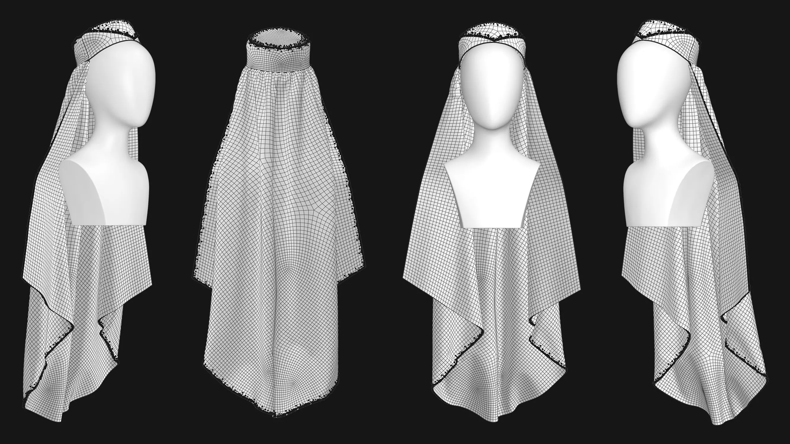 9 Female Headdress-EM 3D model_24