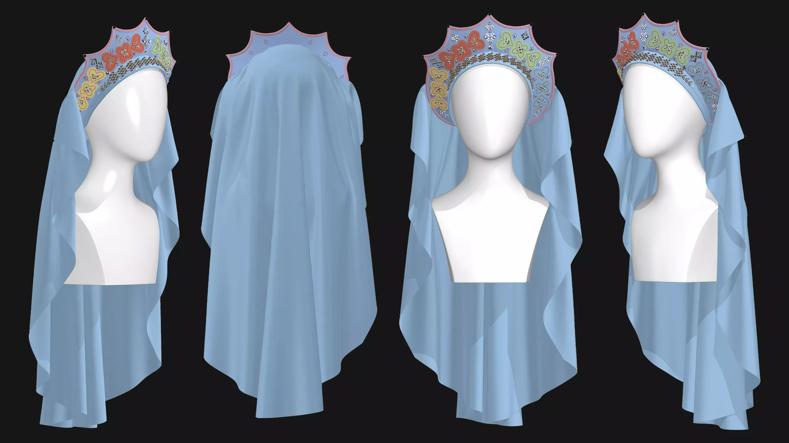 9 Female Headdress-EM 3D model_8