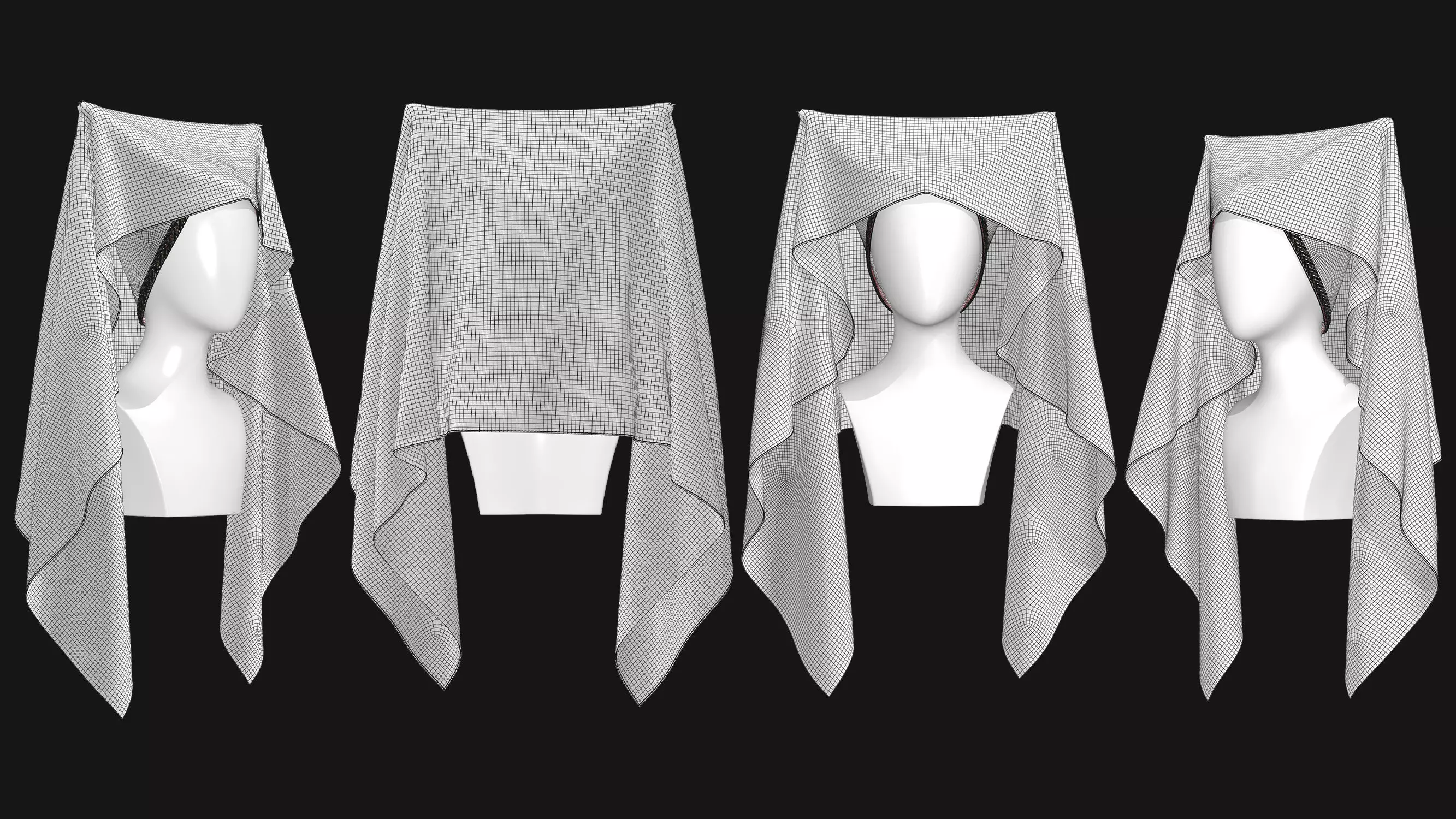 9 Female Headdress-EM 3D model_18