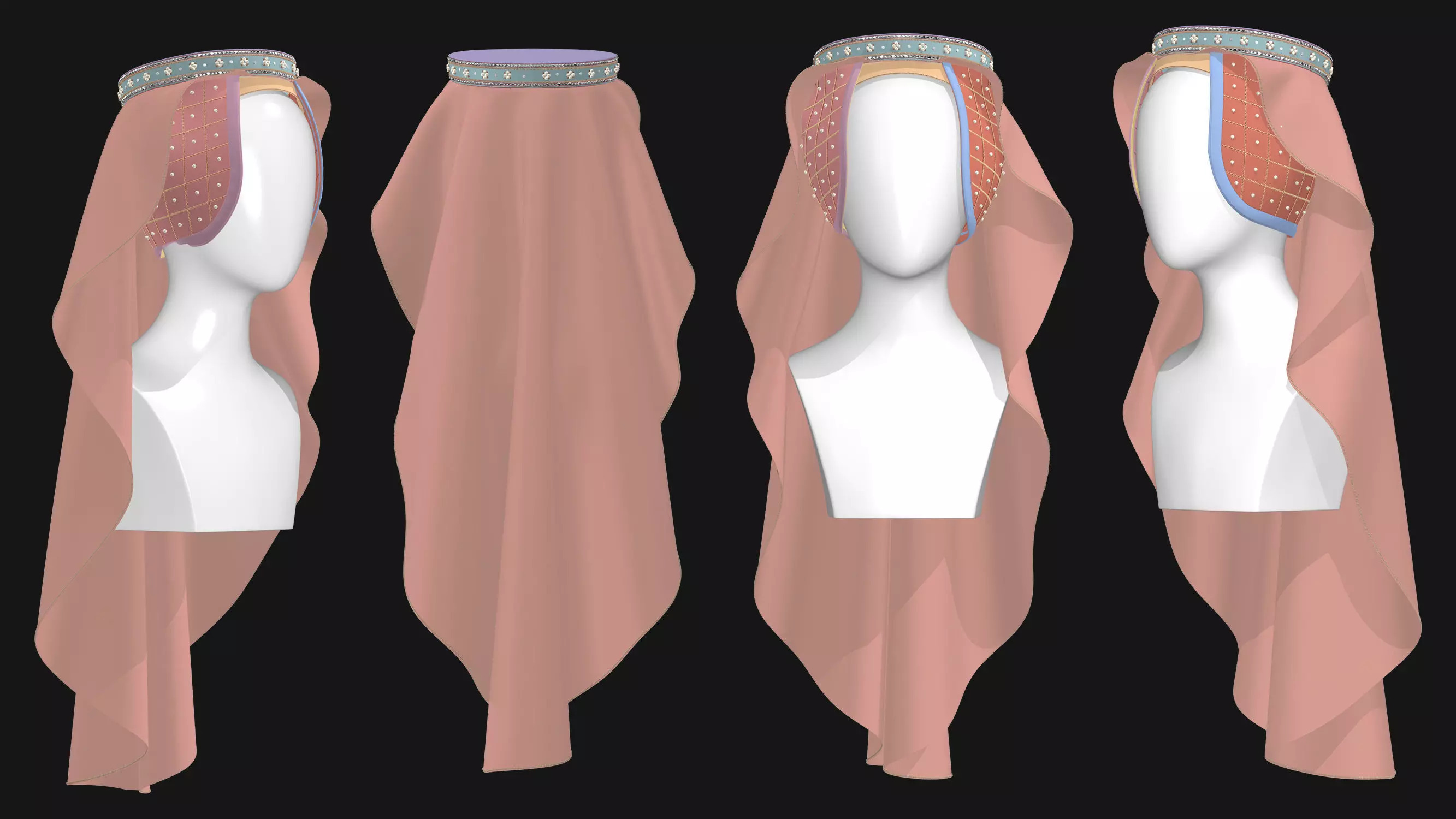 9 Female Headdress-EM 3D model_11