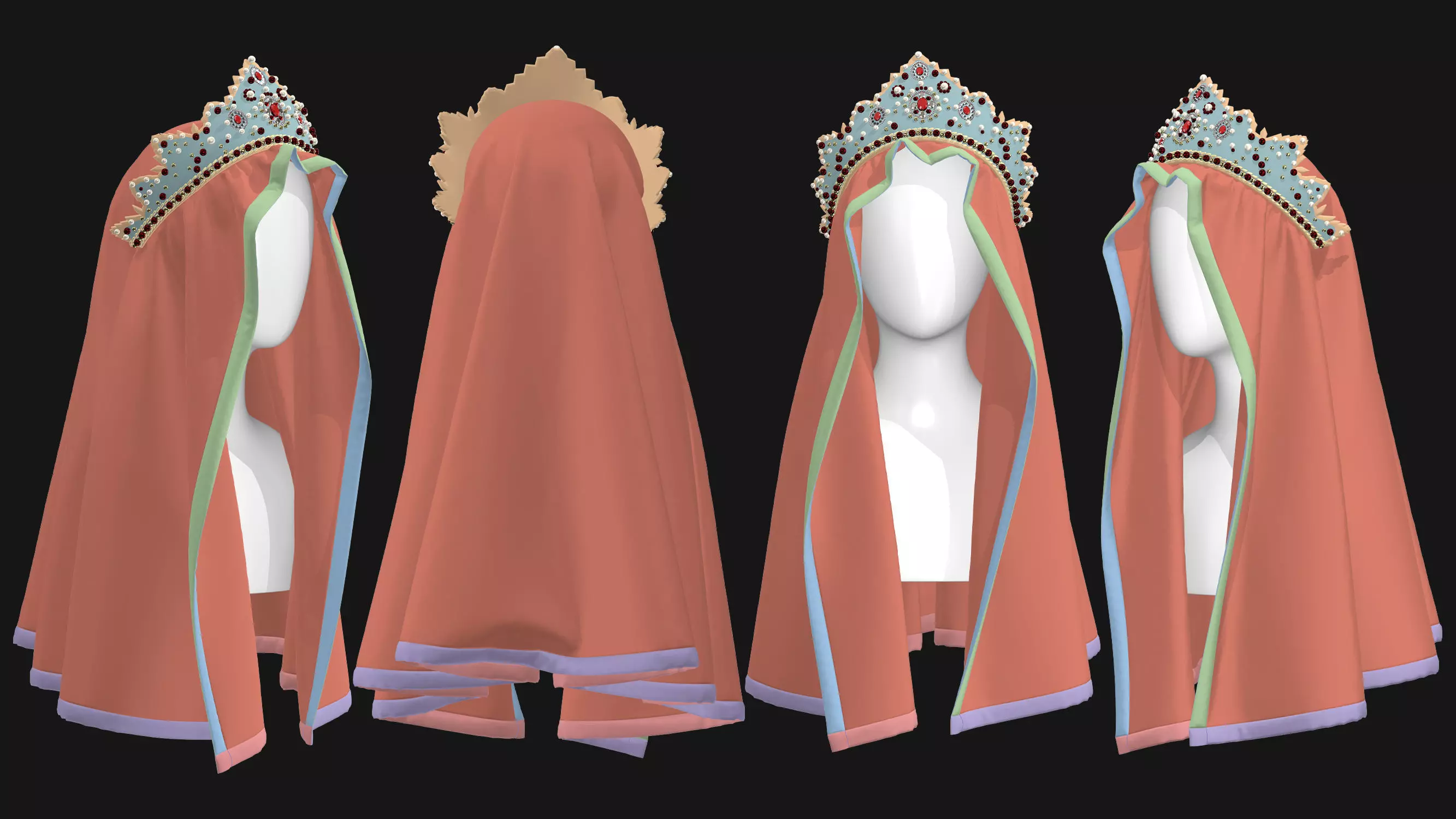 9 Female Headdress-EM 3D model_2