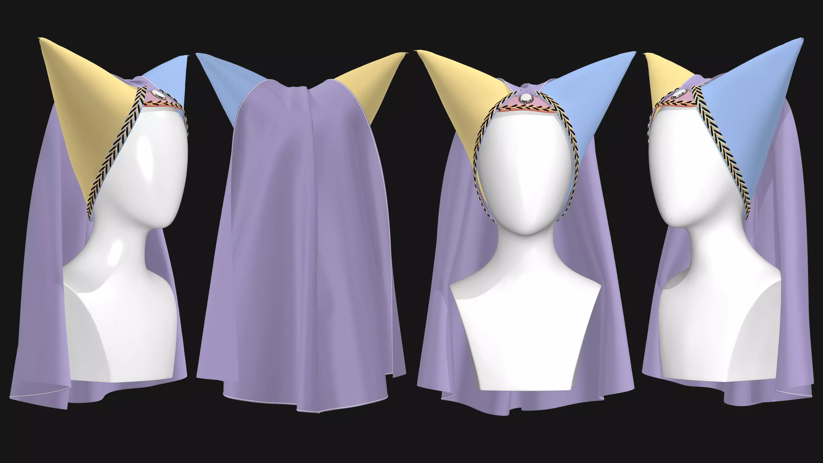 9 Female Headdress-EM 3D model_14