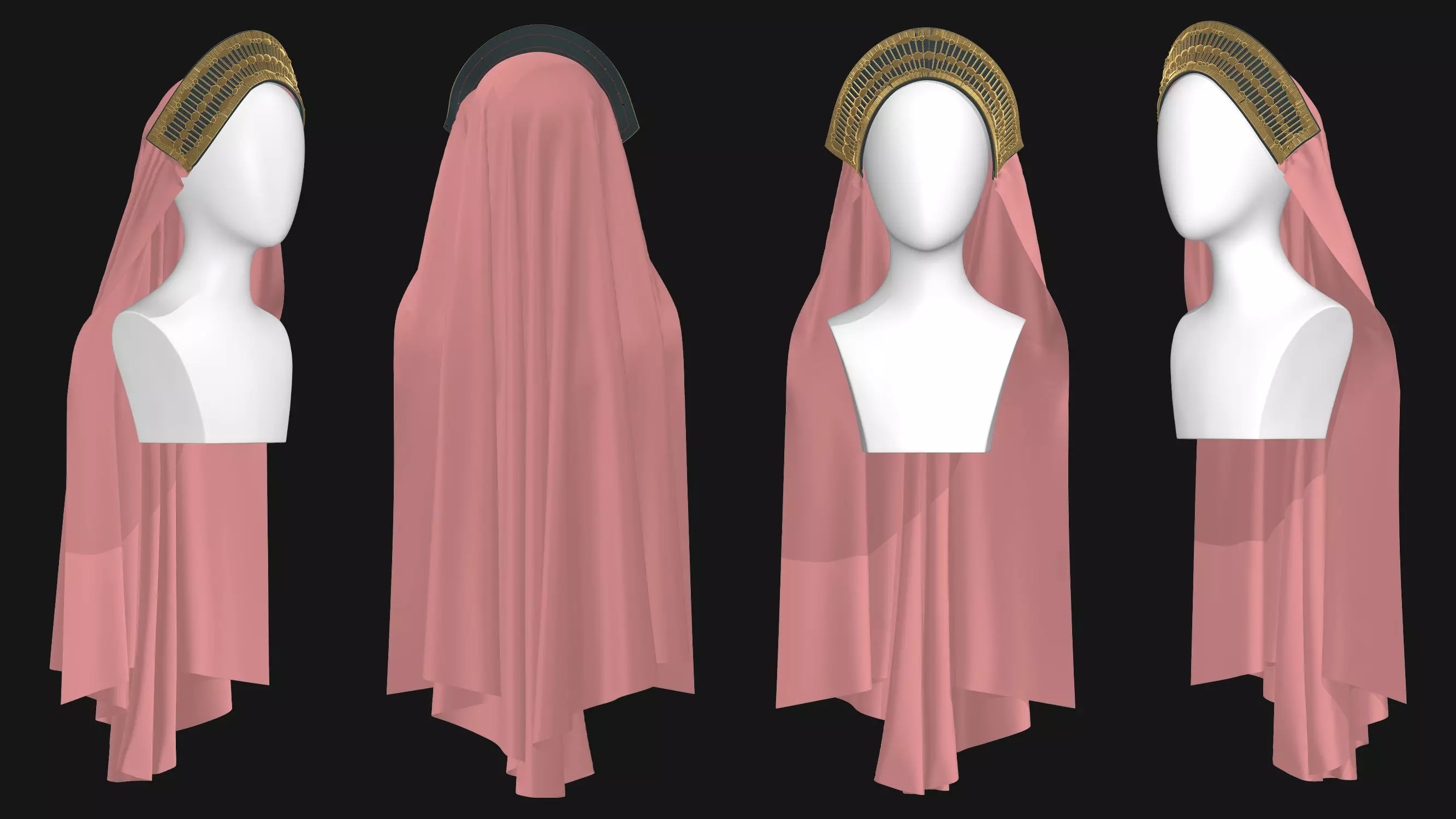 9 Female Headdress-EM 3D model_26