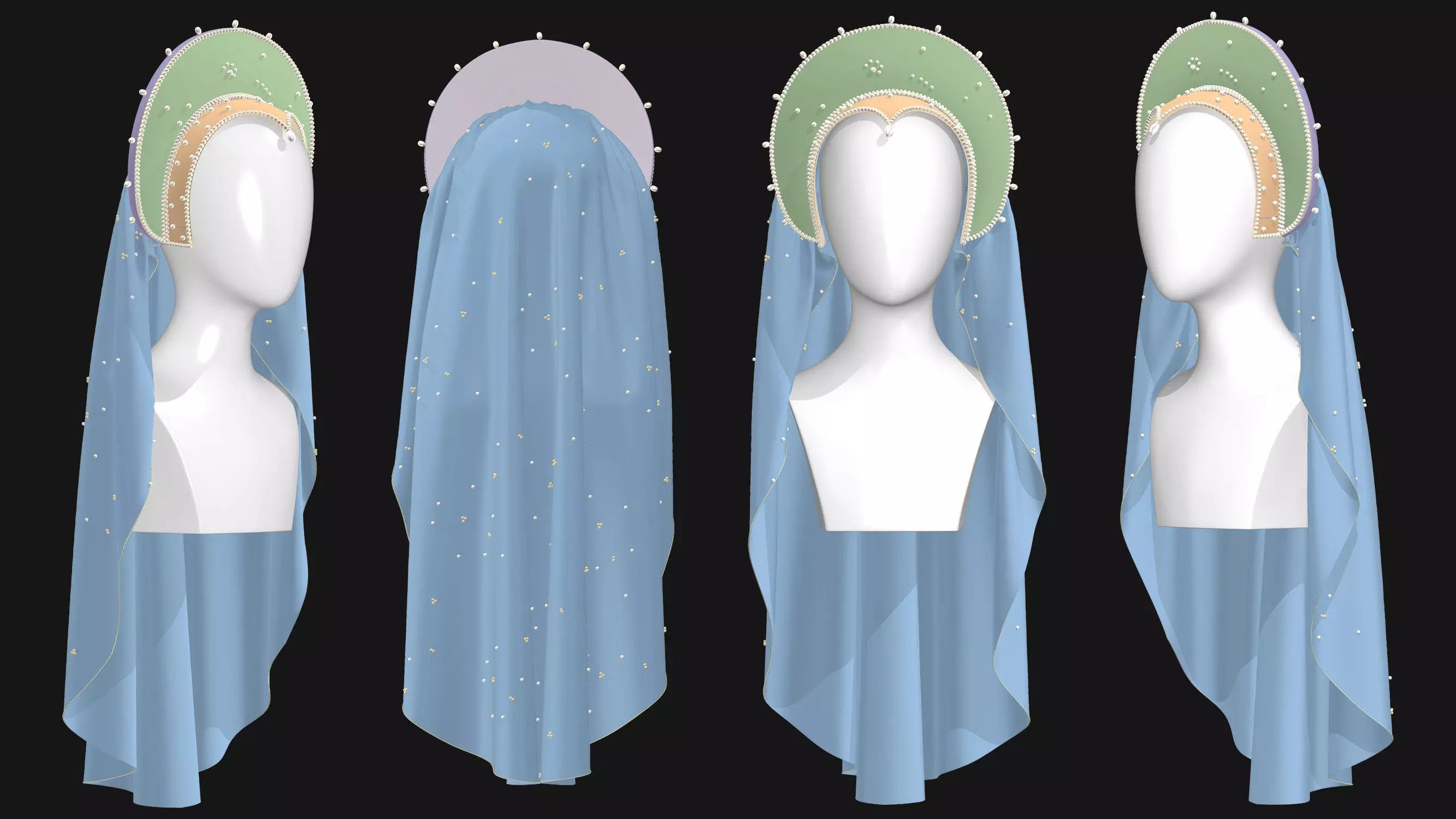 9 Female Headdress-EM 3D model_5