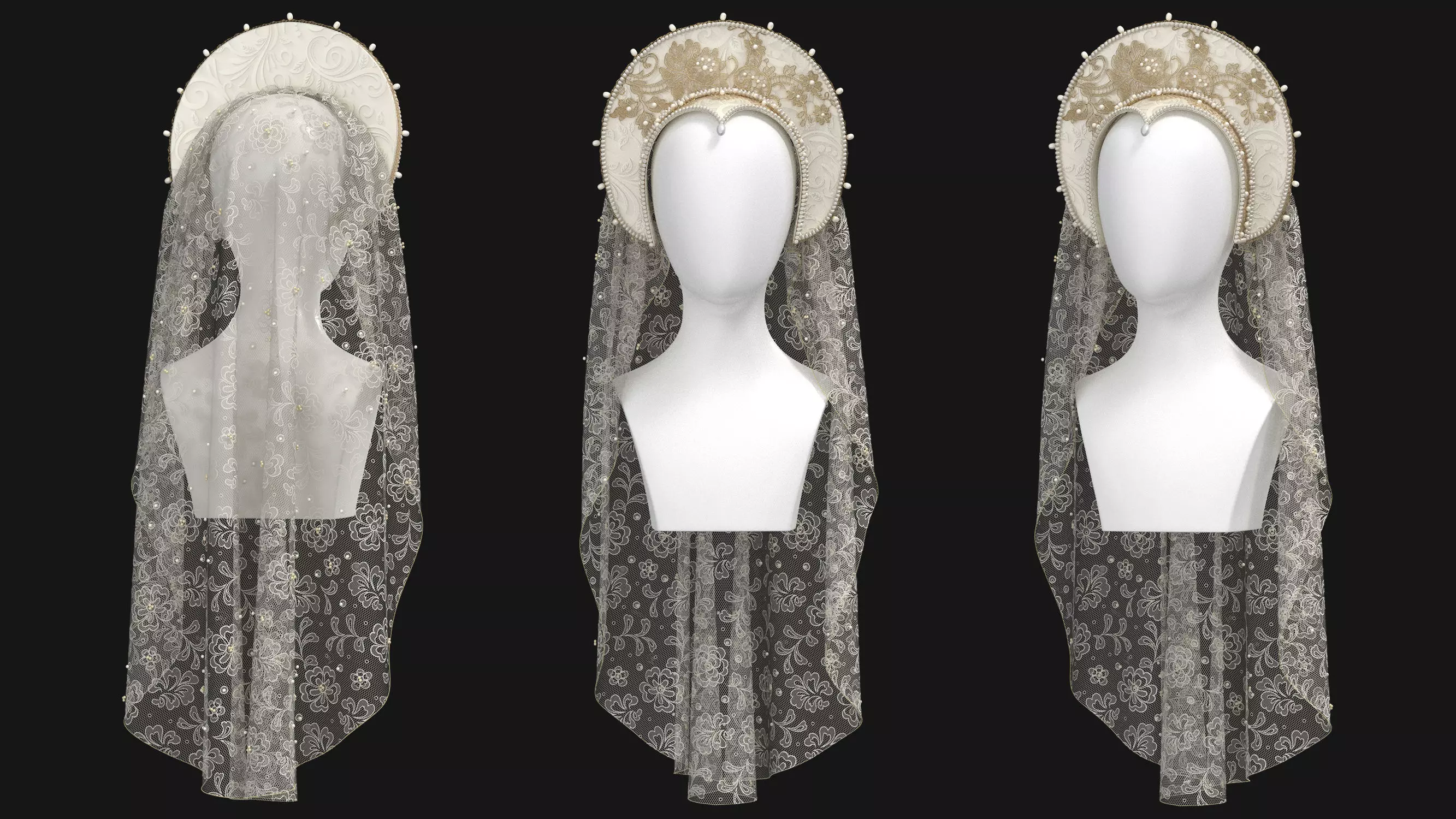 9 Female Headdress-EM 3D model_4