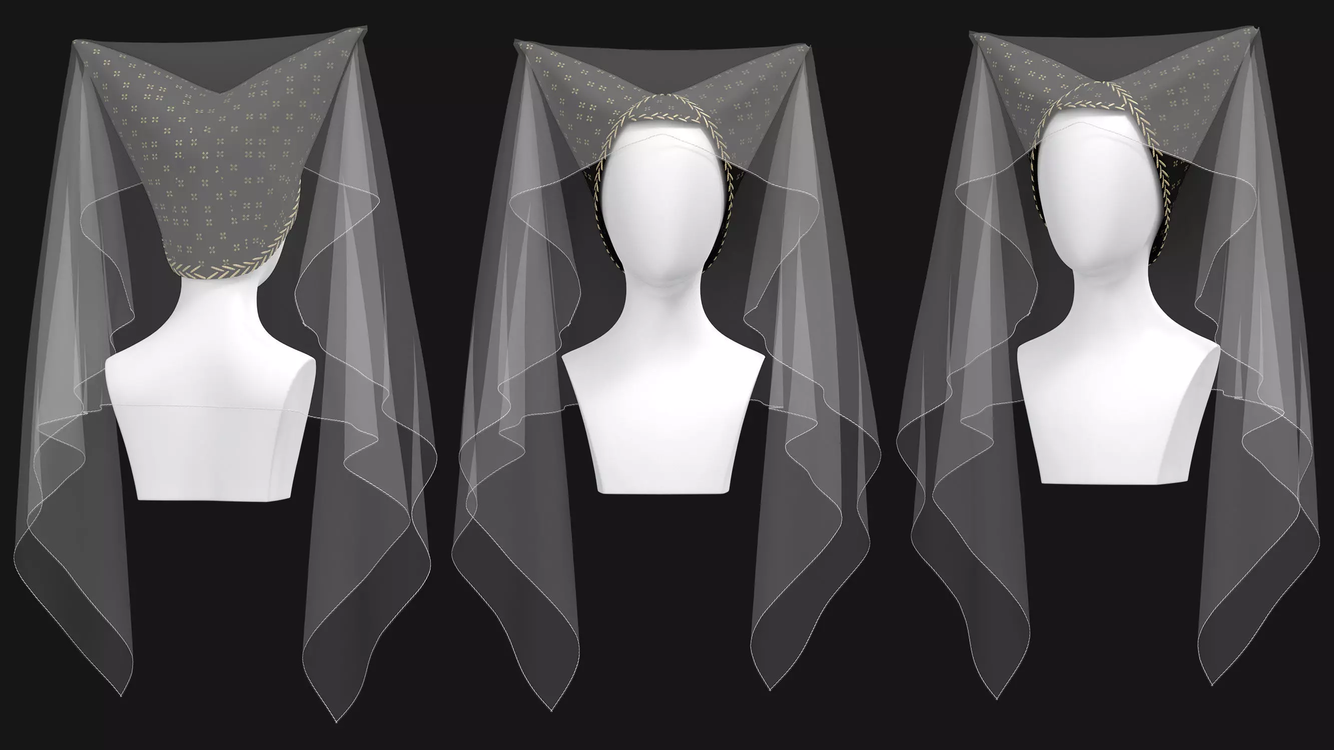 9 Female Headdress-EM 3D model_16
