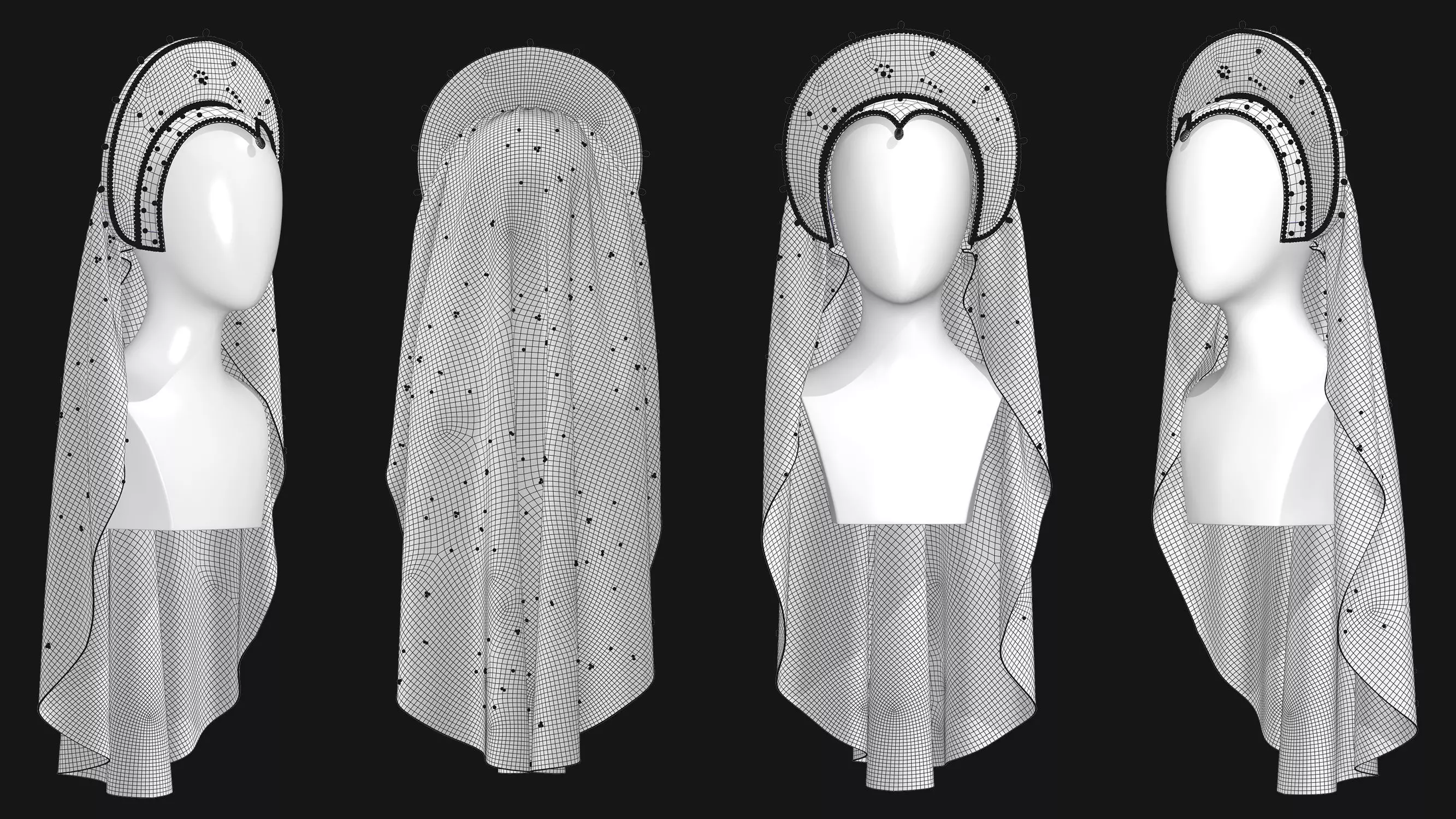 9 Female Headdress-EM 3D model_6