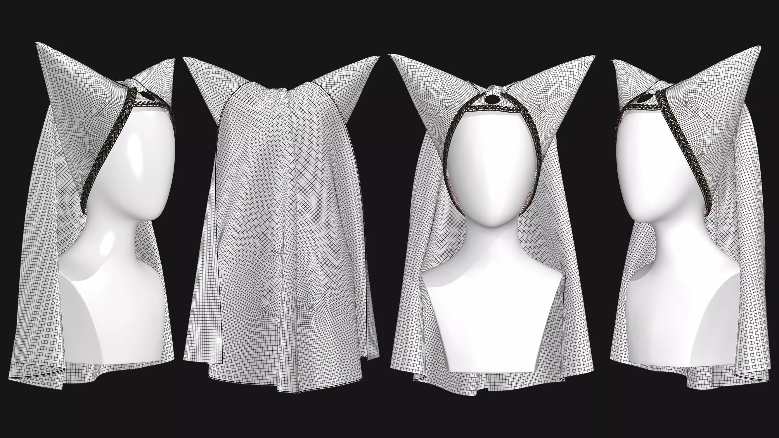 9 Female Headdress-EM 3D model_15