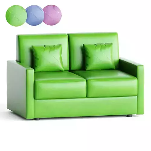 sofa green leather