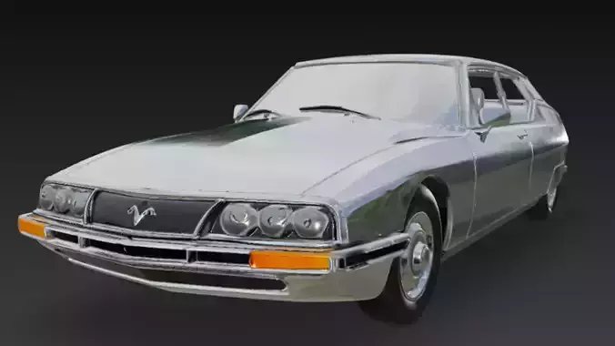 Citroen SM Car 3d Model For Print