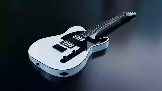 LTD te200 custom Electric Guitar  High Poly