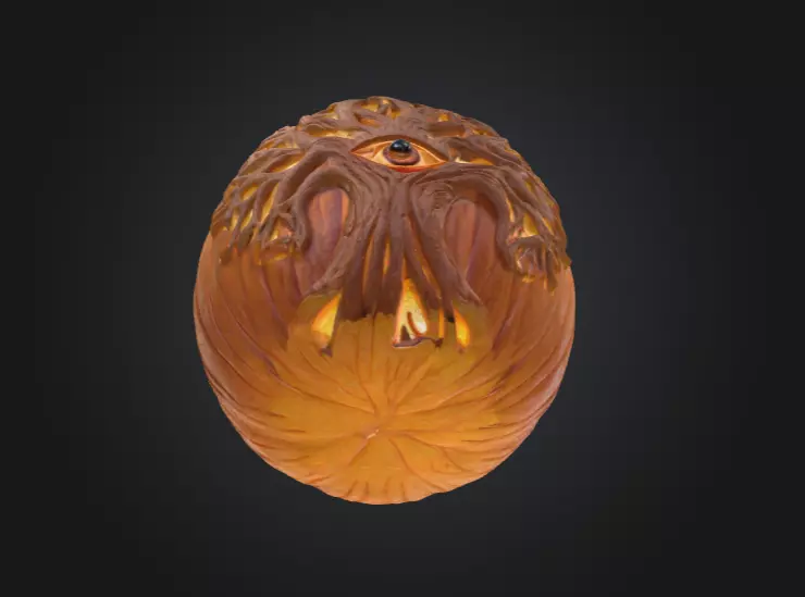 Eye Tree Pumpkin 3D model_10
