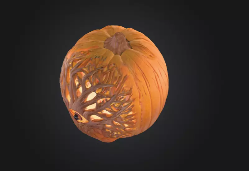 Eye Tree Pumpkin 3D model_8