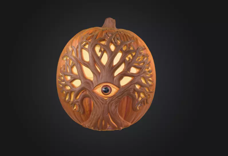 Eye Tree Pumpkin 3D model_0
