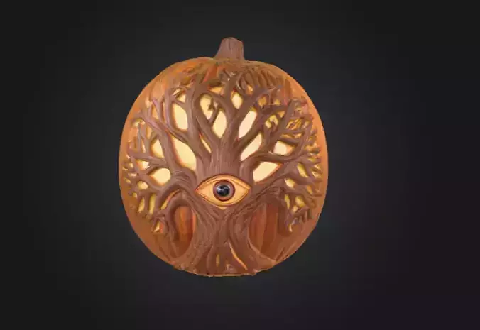 Eye Tree Pumpkin 3D model
