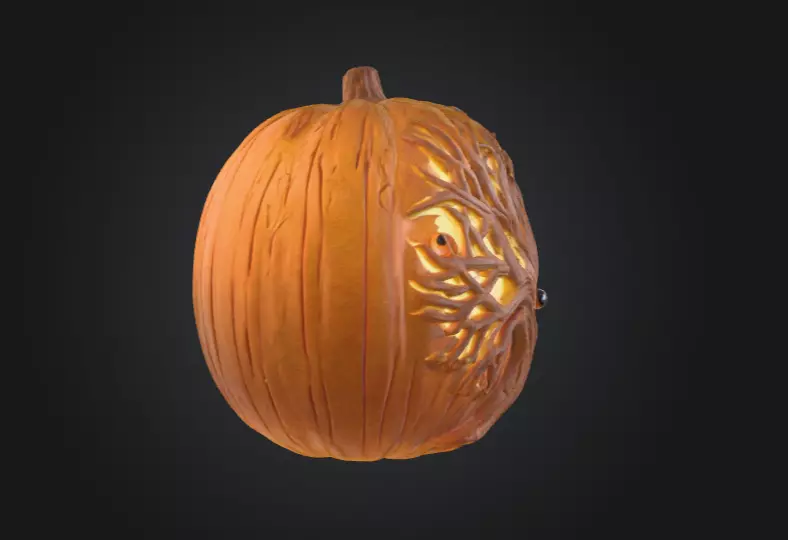 Eye Tree Pumpkin 3D model_2