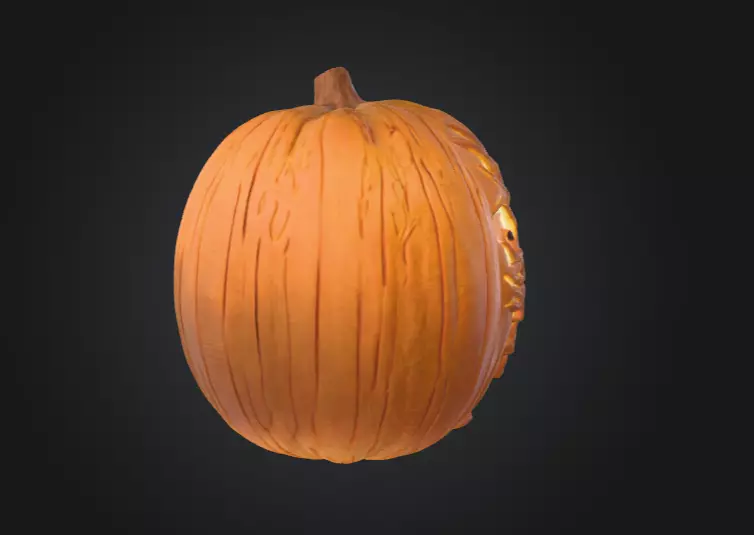 Eye Tree Pumpkin 3D model_3