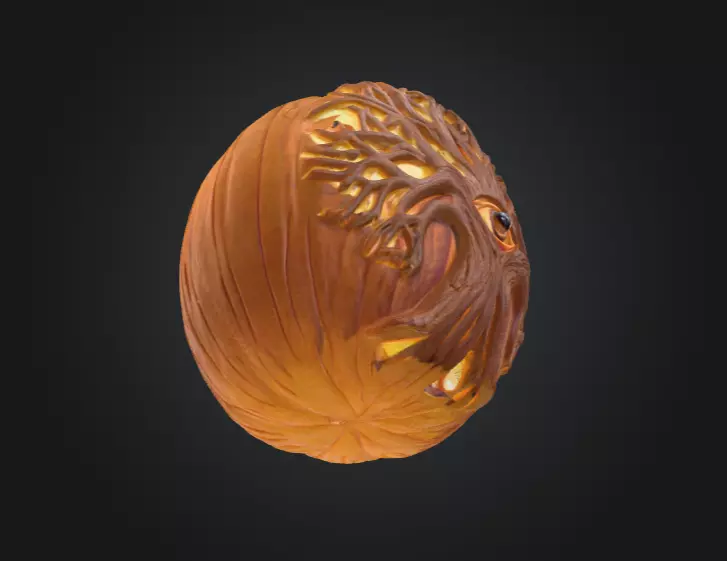 Eye Tree Pumpkin 3D model_12