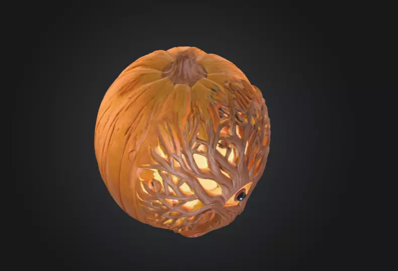 Eye Tree Pumpkin 3D model_9