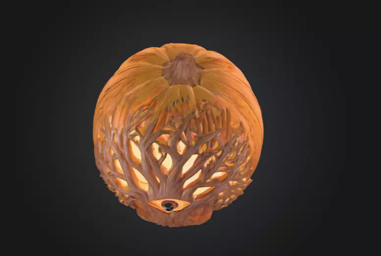 Eye Tree Pumpkin 3D model_7