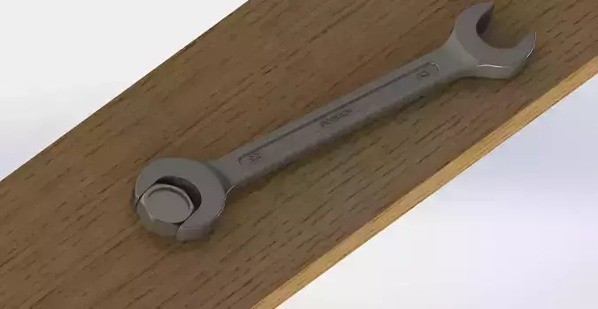 12x13 Wrench Model by HCU TOOLS SolidWorks STEP STL