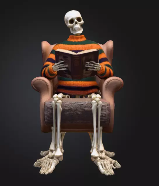 Scarecrow Reaper 3D Model Stylized Halloween Character Low-poly 3D model_5