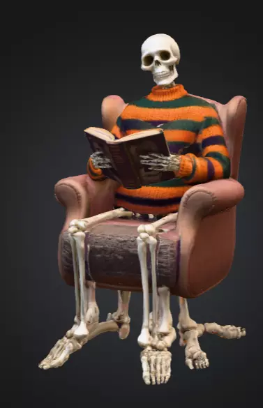 Scarecrow Reaper 3D Model Stylized Halloween Character Low-poly 3D model_1