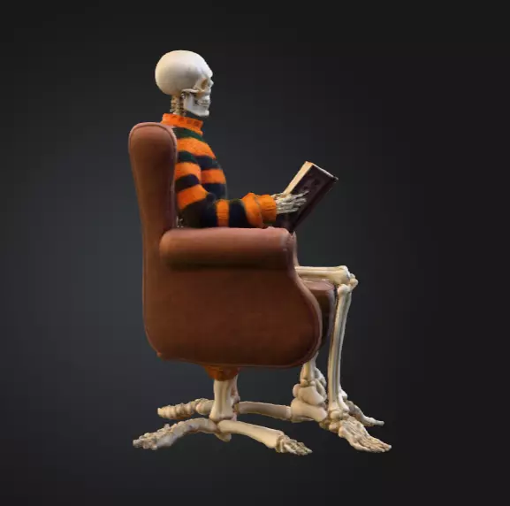 Scarecrow Reaper 3D Model Stylized Halloween Character Low-poly 3D model_3