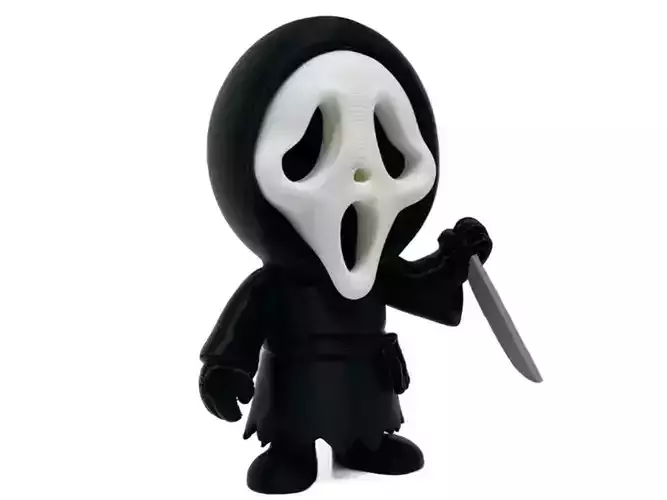 Skeleton Reading by Fireplace 3D Scene Cozy Halloween Interior