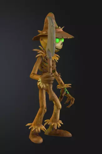 Ghost Mask Killer Stylized Miniature 3D Model Halloween Toy Low-poly 3D model_3