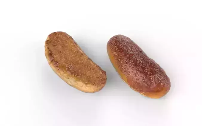 Sandwich Bread  M03 Low-poly 3D model 6