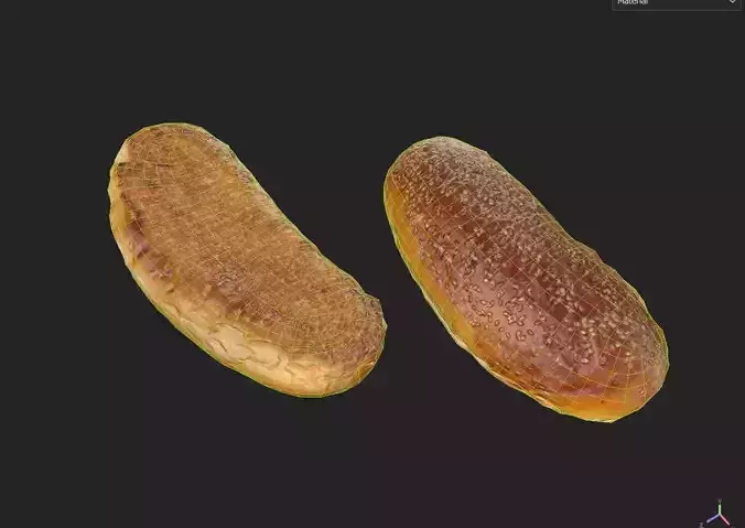 Sandwich Bread  M03 Low-poly 3D model 7