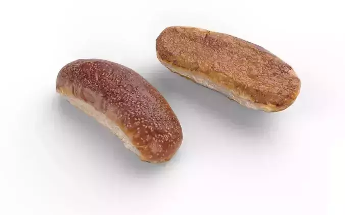 Sandwich Bread  M03 Low-poly 3D model 4