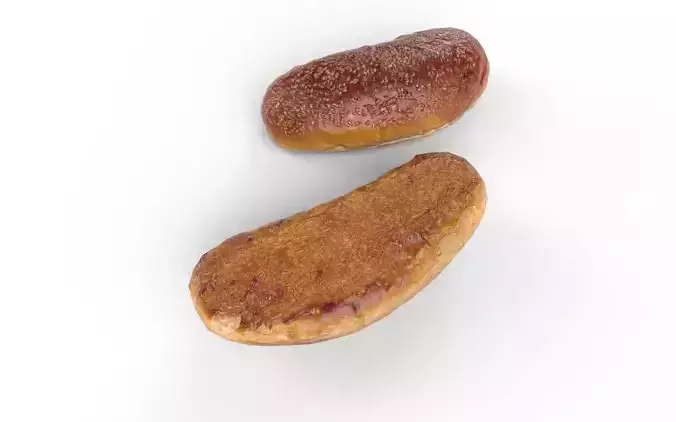 Sandwich Bread  M03 Low-poly 3D model 5