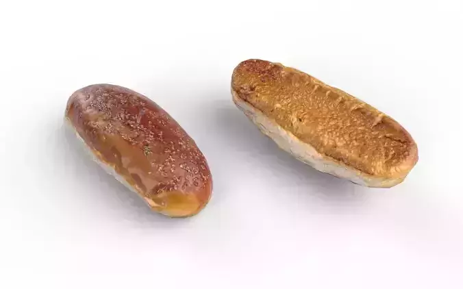 Sandwich Bread  M04 Low-poly 3D model 4
