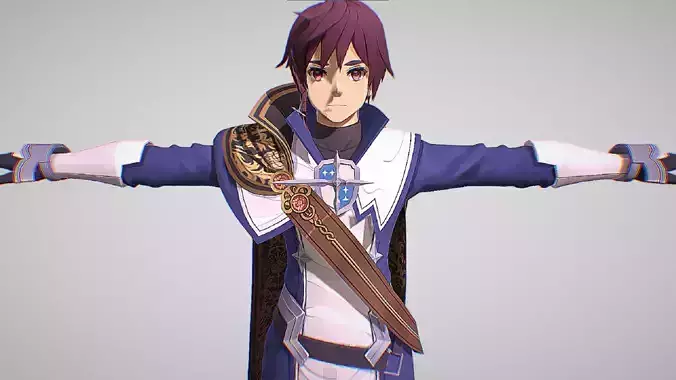 Noir - Lancelot Academy Uniform With Gold Coat - Aster Tatarquis