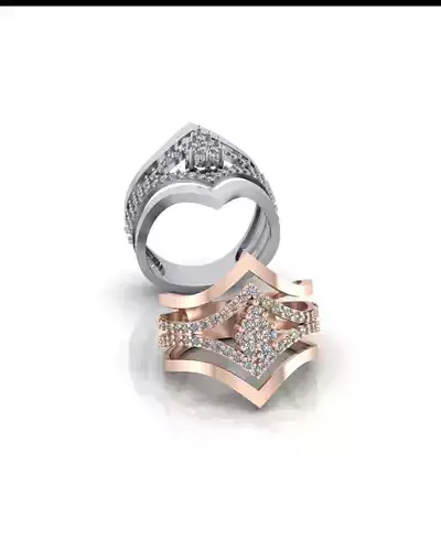 flower setting engagement jewelry ring