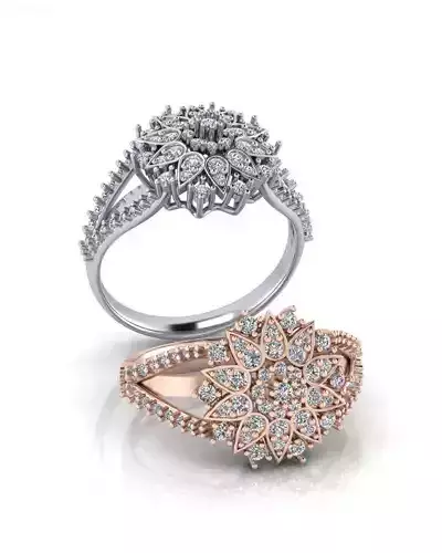 illusion setting engagement jewelry ring