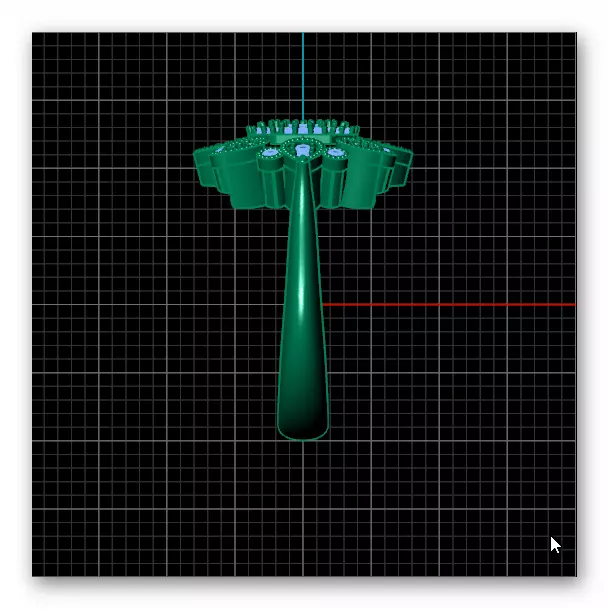 pave setting emerald shape jewelry ring 3D print model_3