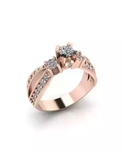 solitaire engagement jewelry ring