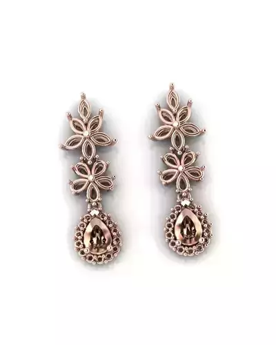 marquise and pear jewelry earring