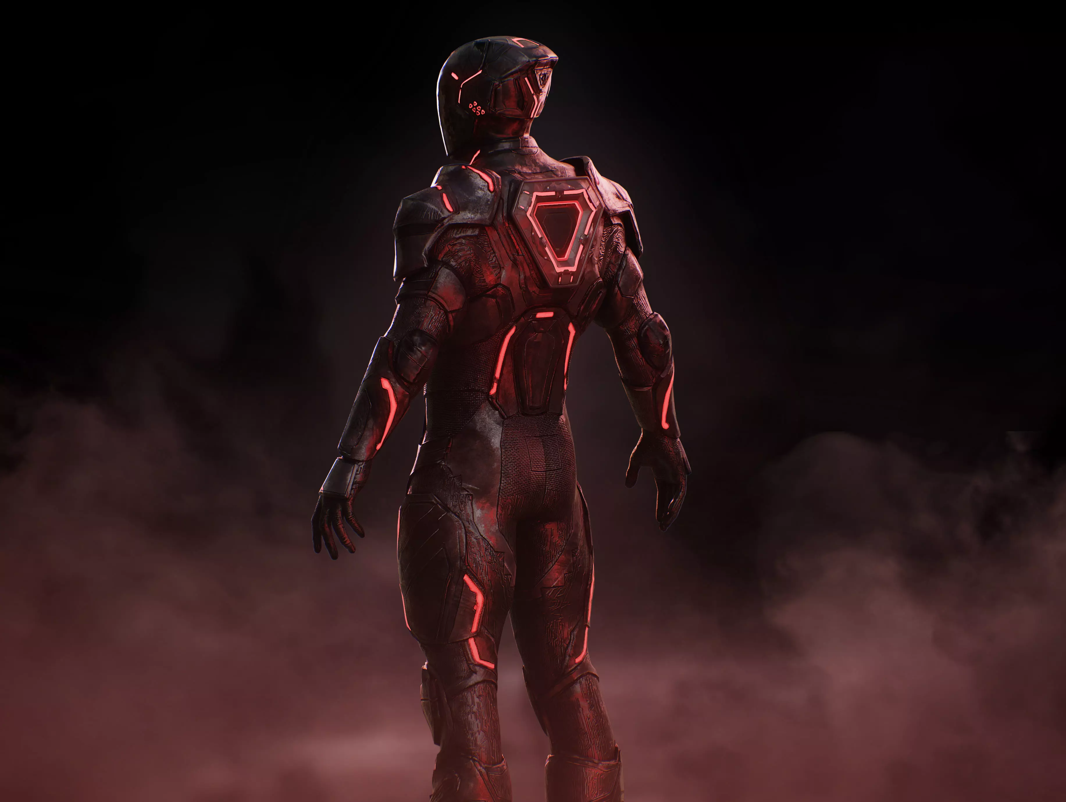 Tron Ares Low-poly 3D model_6