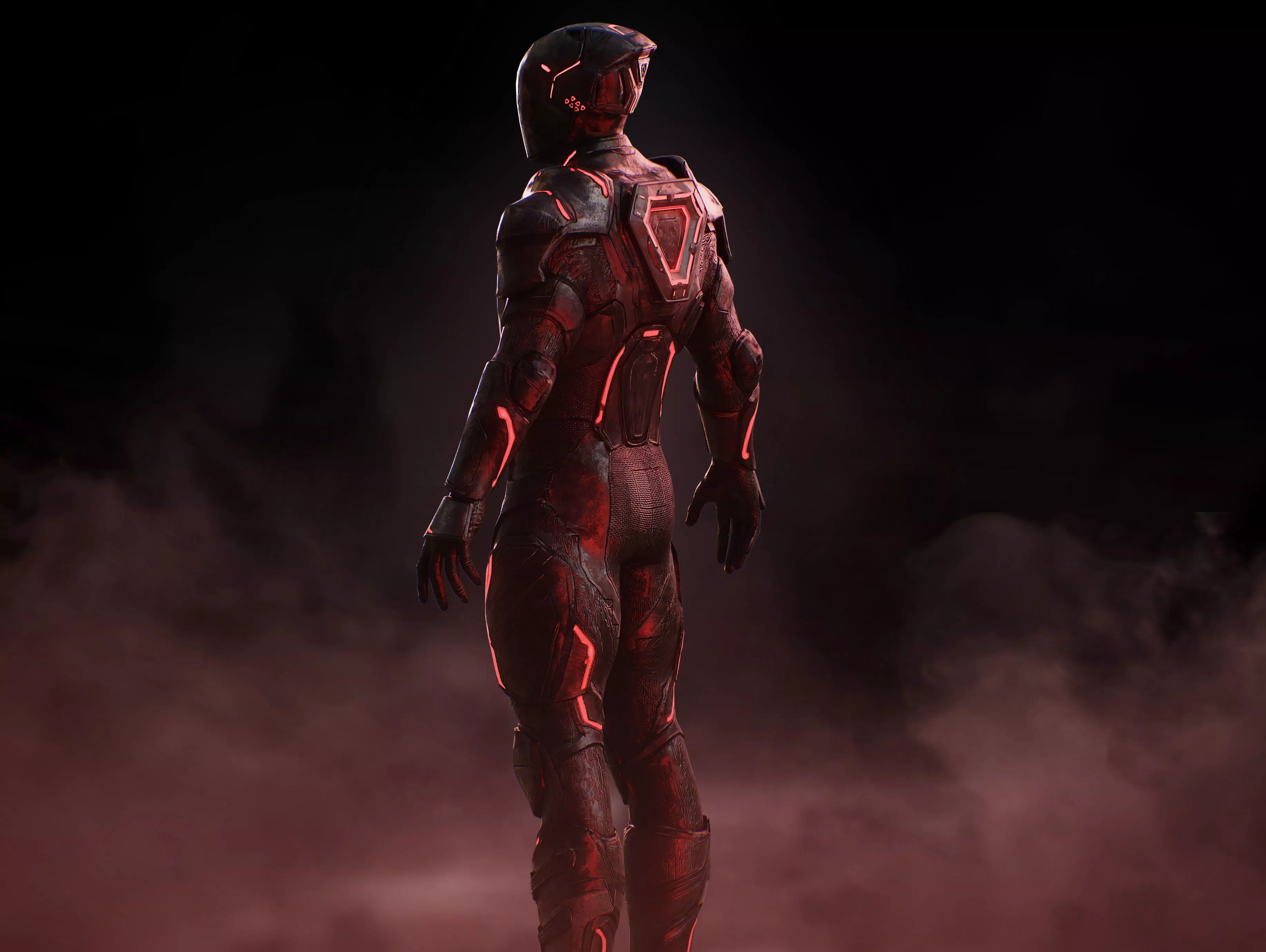 Tron Ares Low-poly 3D model_9