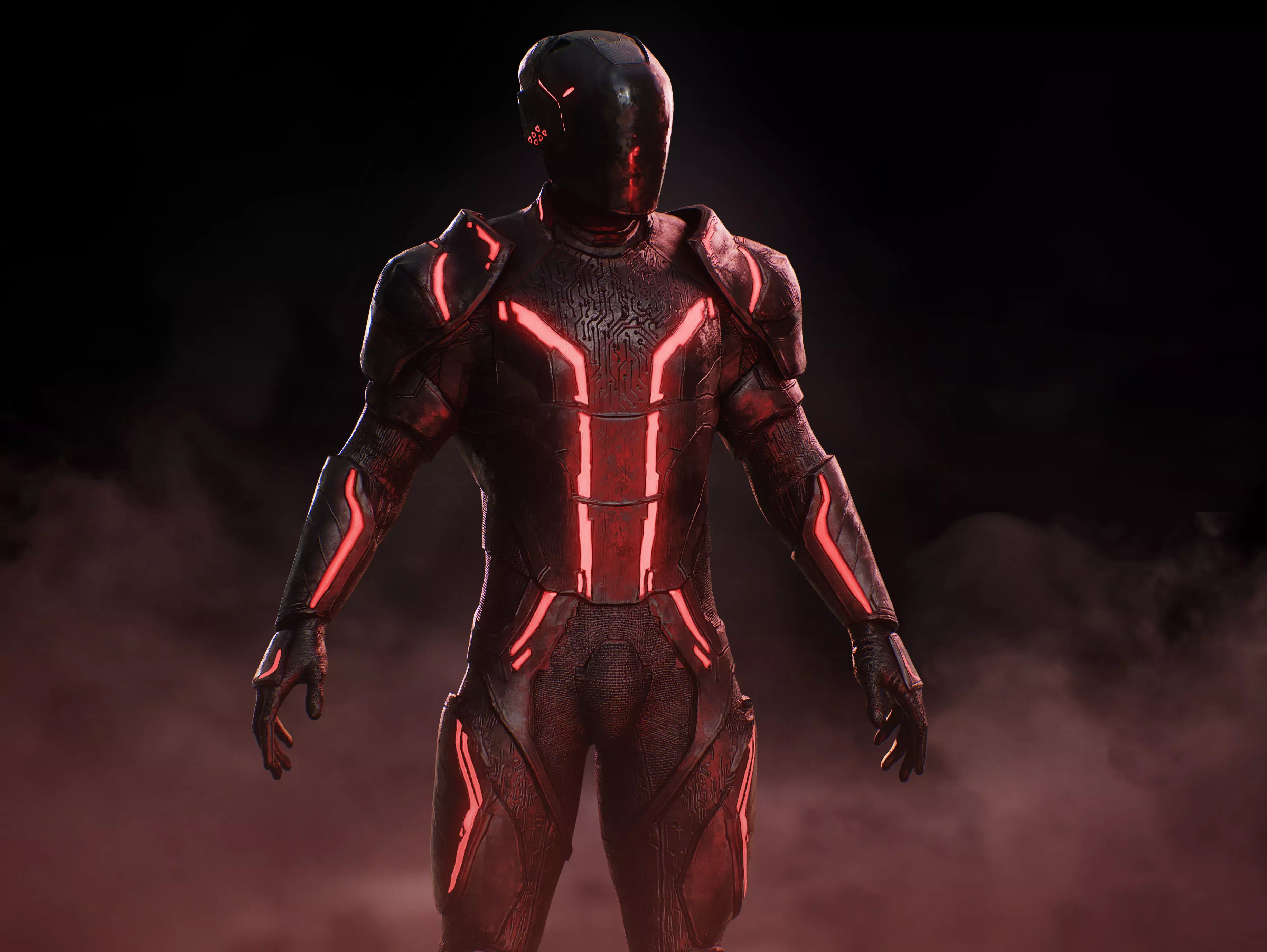 Tron Ares Low-poly 3D model_7