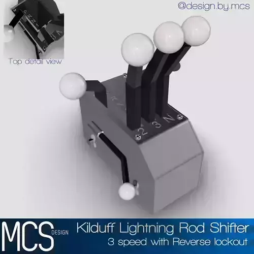 Kilduff Lightning Rod Shifter 3D print model