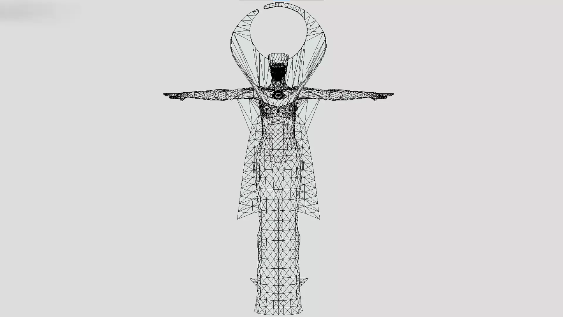 Umbran Elder - The Leader Of The Umbra Witches - Bayonetta Low-poly 3D model_2