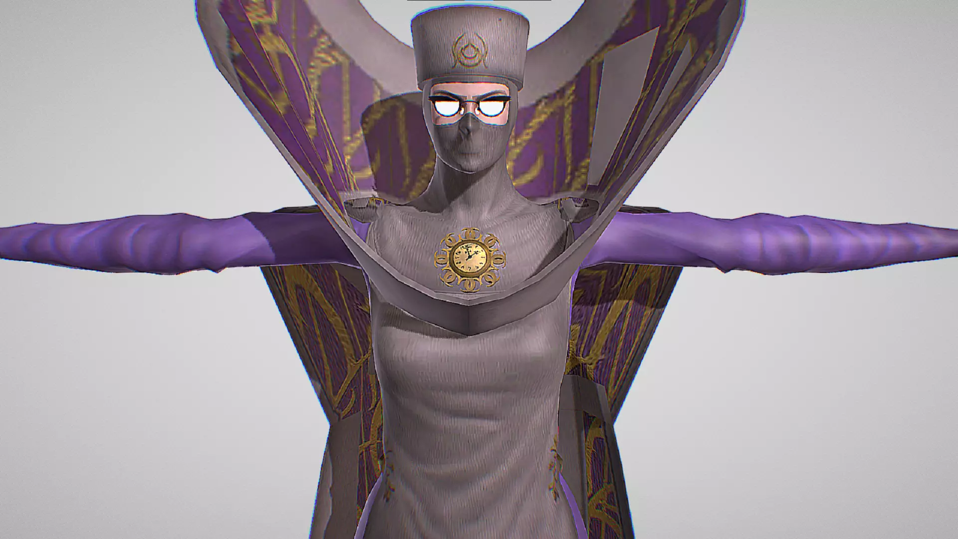 Umbran Elder - The Leader Of The Umbra Witches - Bayonetta Low-poly 3D model_0